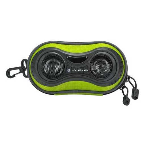 Bicycle Speaker Case with Hands-Free Speaker phone Calls and Rechargeable 4,000mAh Power Bank Charge For iPods