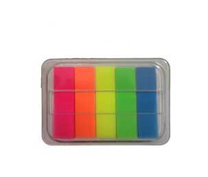 PET removable neon color sticky notes with box 