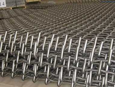 stone crusher sieving galvanized crimped wire mesh