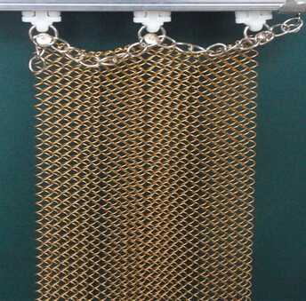 decorative metal curtains/Metal mesh curtain export countries