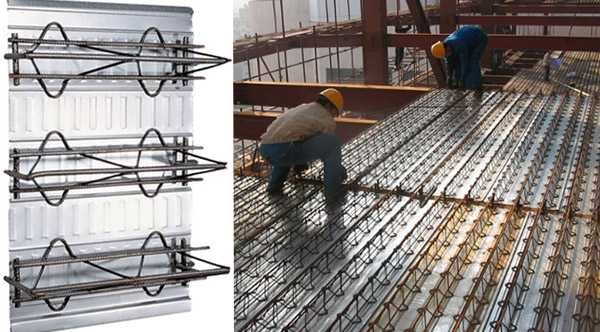 Headerboard steel bar truss girder deck steel structure 