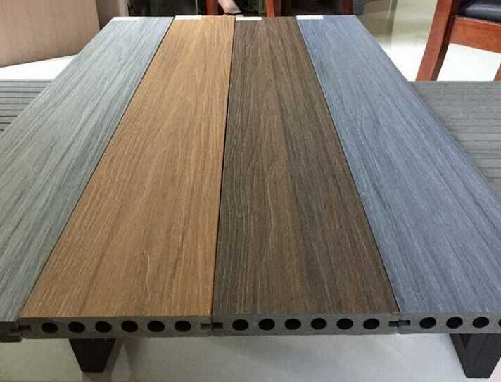 Co-Extrusion WPC decking with Shield Wood Gain Faux Timber 140*23mm 