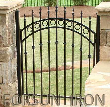 Small wrought iron gate walkway gate 