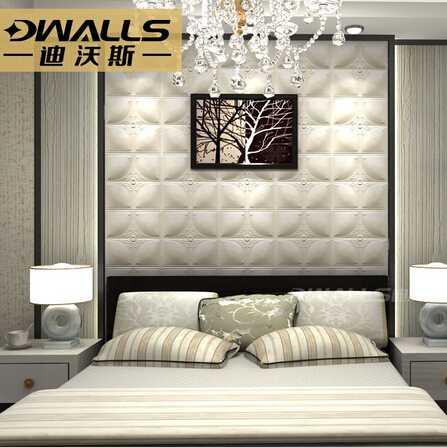 Embossed leather wall Panel for background wall decoration 