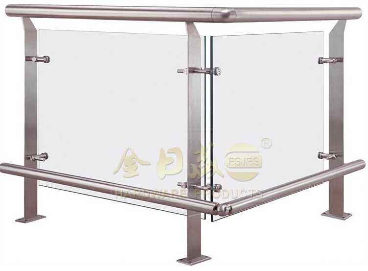 FSJRS granite stair tread stainless steel removable handrail bracket 
