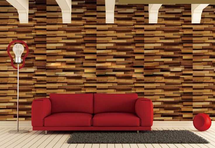 3D wood wall panel wall decoratio