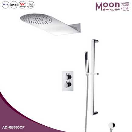 Exposed wall mount bathroom shower set/stainless steel shower/Three function shower set 