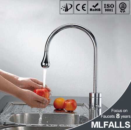Chrome kitchen faucet modern kitchen mixer water tap stainless steel 