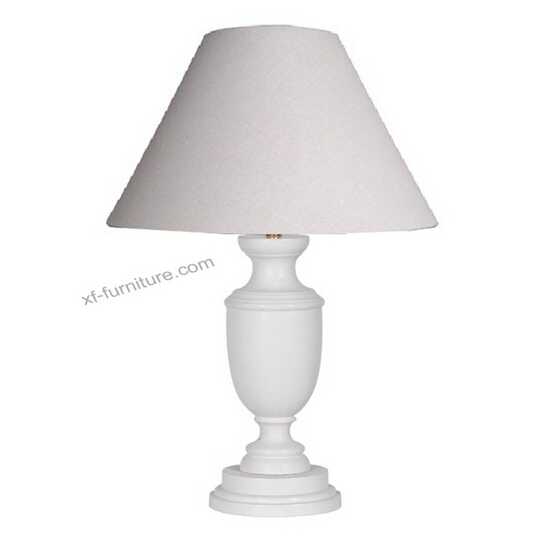 China Manufacturer white farbic wood base table lamp(RL23) 