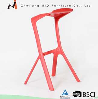 Colorful factory price home decoration pp bar stool 