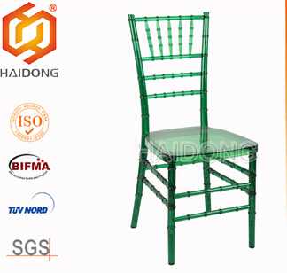 Green Polycarbonate Resin party banquet hotel Chiavari Chair 