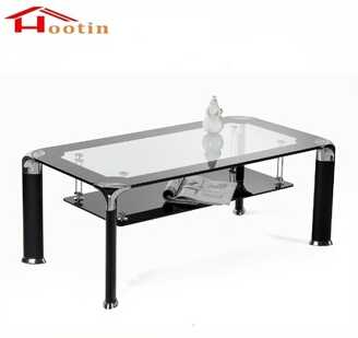 Modern Cheap Price Tempered Printed Glass Coffee Table 