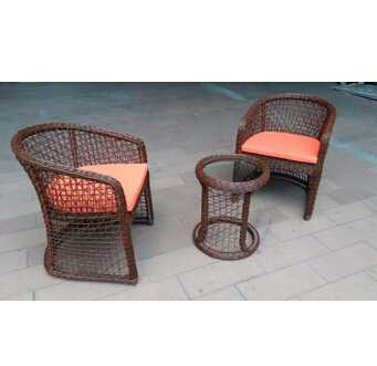 Leisure rattan cafe table set outdoor patio furniture 
