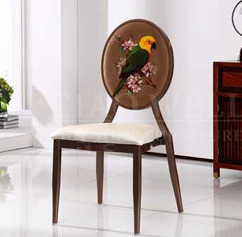 Home garden furniture dining room chair stainless steel chair 