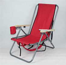 backrest foldable pvc fabric backpack aluminum beach chair 