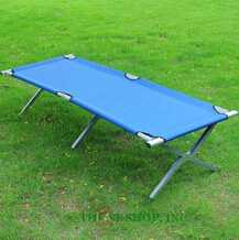 antique iron military folding camping bed