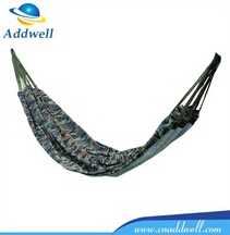 Outdoor double person canvas camouflage hammock 