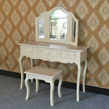 shabby chic furniture wooden dressing table designs makeup vanity 