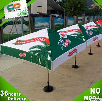custom logo printing outdoor promotion patio umbrella 