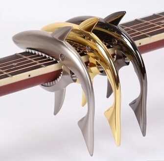 Hot Sale Shark shape Guitar Capo rose gold Metal Guitar Capo GC-30 
