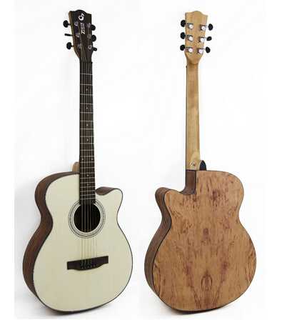 40 inch spruce acoustic guitar cutaway guitar 