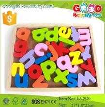 Colorful alphabet letter educational wooden toys preschool educational wooden letter box for kids 