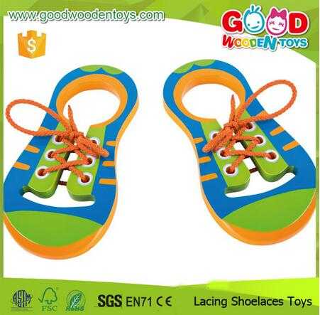 Hand Coordination Development Tie Shoes Board Lacing Shoelaces Toys