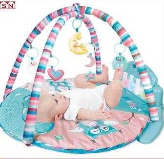 2017 New round round baby mat play toy with piano for sale 