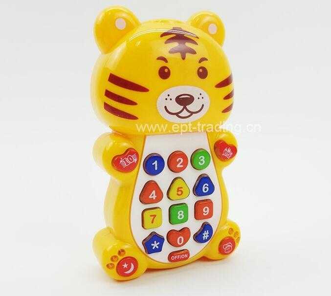 Early educational smart toy mobile phone baby musical phone toy for sale 