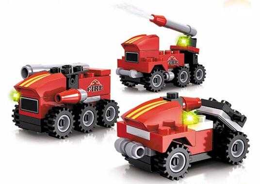 4 Styles Assorted Fire Rescue Force Mini ABS Plastic Building Block Toy For Kids 