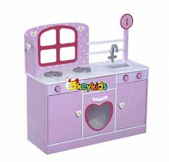 wholesale purple kids wooden toy kitchen sale new design children wooden toy kitchen sale wooden toy kitchen sale W10C264 