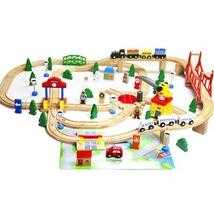 Educational Toys DIY Wooden Train Track 