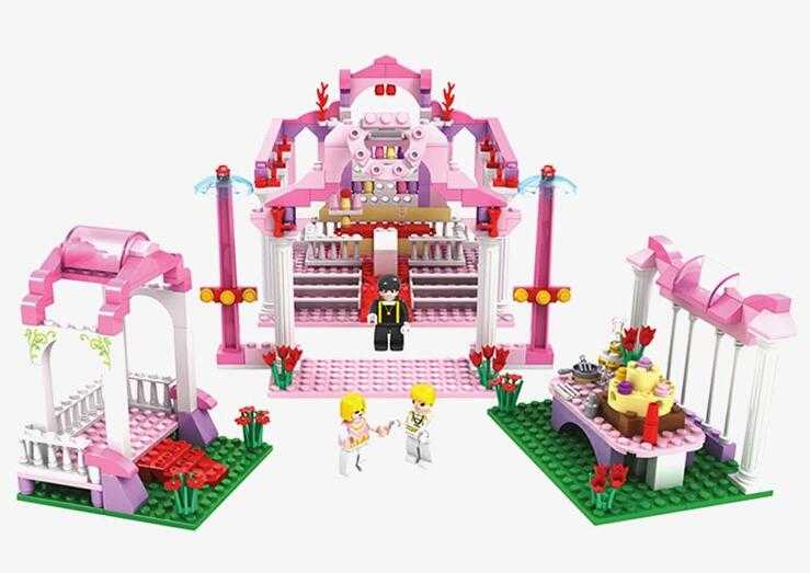  Best selling funny 306pcs kids christmas girls building blocks toys 