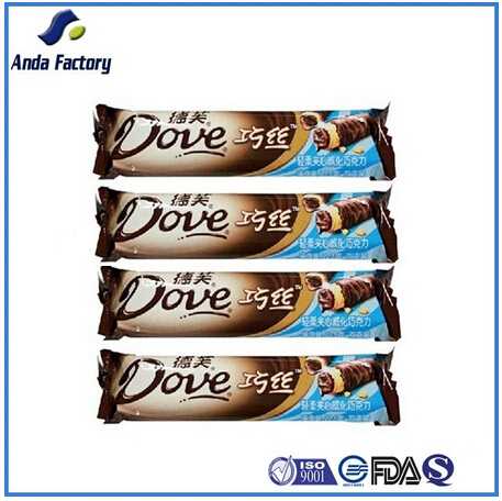 Great selling back seal chocolate bar packaging bag 