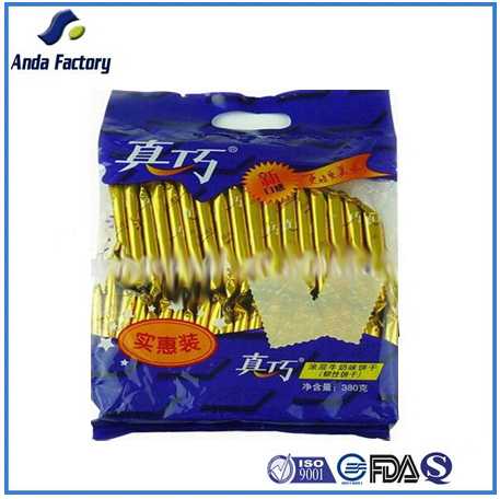 Plastic cookie packaging food bag for packing 