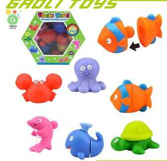 eco-friendly early learning Vinyl building blocks, soft blocks for baby 