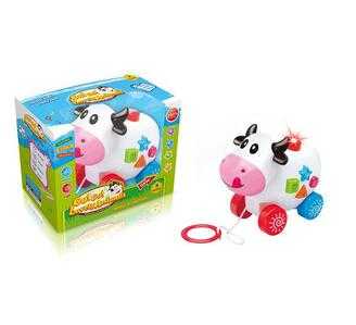 wholesale B/O light and music cow toys 