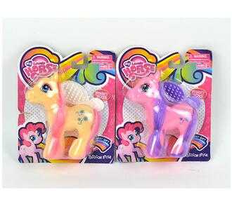 promotion mini animal vinyl horse soft plastic rubber toy 