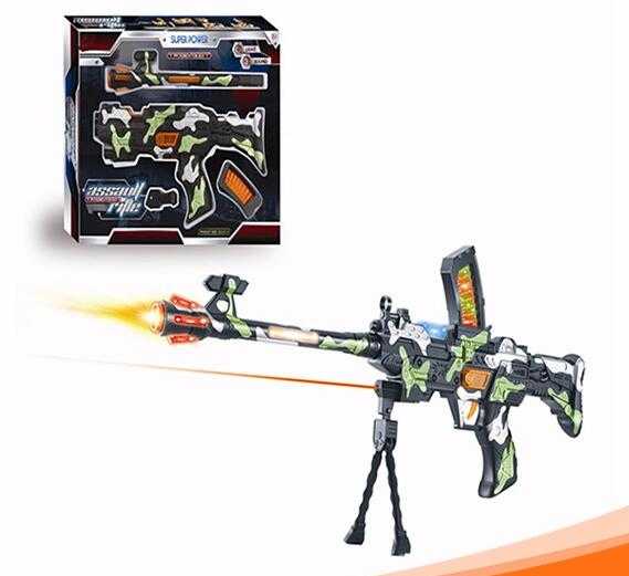 New design electric Infrared army green plastic children toy gun for sale