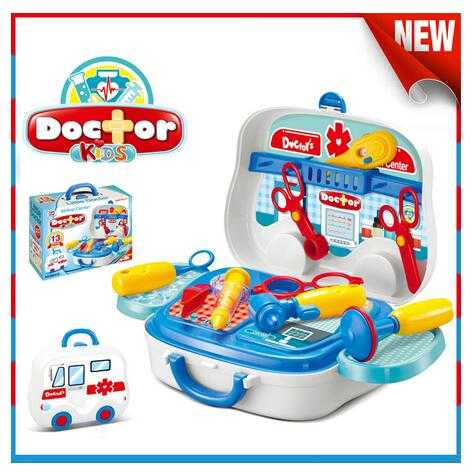 New arrival Plastic Educational Toy Kids Doctor Play Set Suitcase Toys 