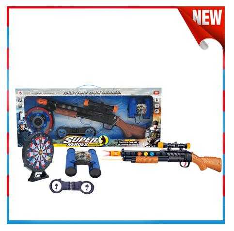 Boy Gift Infrared Minitary Gun With Dartboard 