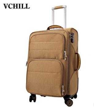  China Factory 4 Wheels Urban Polyester EVA Soft Trolley Luggage With Low Price 
