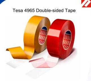 Tesa 4965 Double-sided PET Tape Polyester tape for PCB fixing ,LCD Frame ,nameplate 