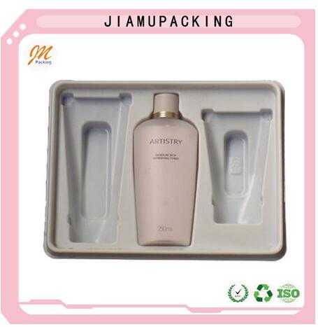 hotsale quality and fashion biodegradable plastic cosmetic containers tray for wholesale