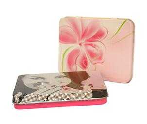  Nice-looking Rectangle Metal Paint Box Girl Cosmetic Tin 