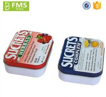  Custom Printed Rectangular Mint Tin Box With Hinged Lid 