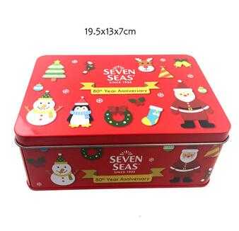  Christmas gift tin box 