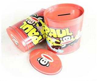  tin coin box with lock 