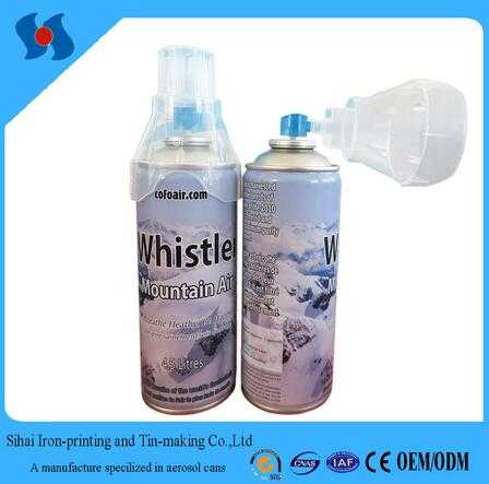 Customized Empty Aerosol Tin Can with Air Mask and Actuator