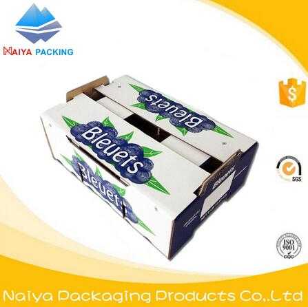  custom round corrugated fruit carton box packaging 